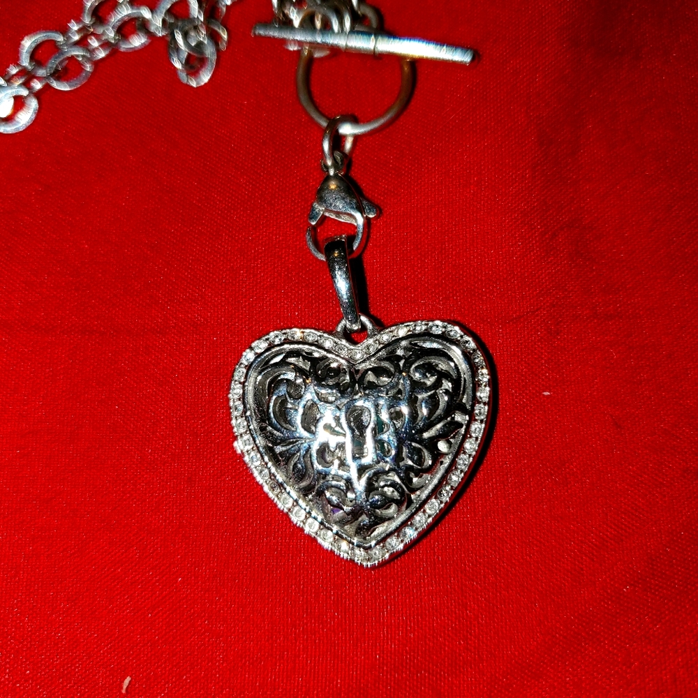 Keyhole locket necklace